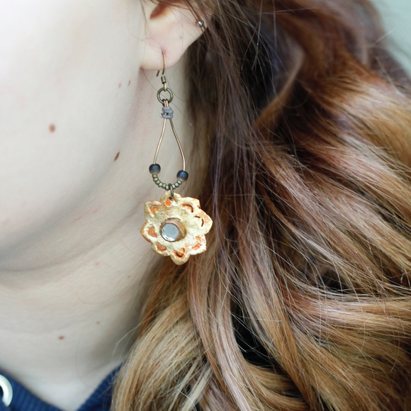 Handmade Vintage Earrings - Picture 2 of 7